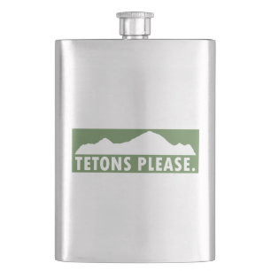 Tetons Please Hip Flask