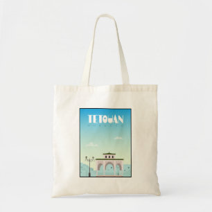 Tetouan city, Morocco travel poster  Tote Bag