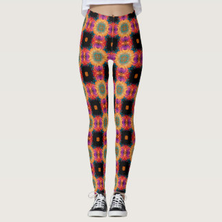 Tetra Colour Wild Pattern  Leggings