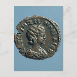 Tetrachm  of Zenobia, Queen of Palmyra Postcard