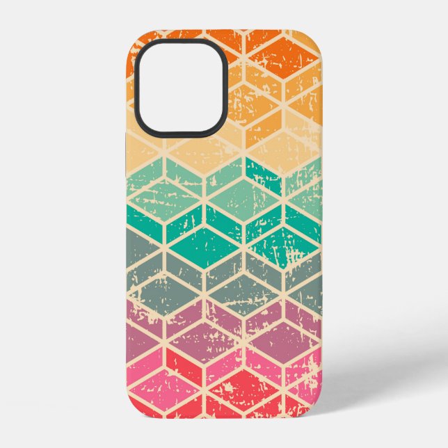  Tetragonal (rhombic) geometric seamless pattern w iPhone Case (Back)