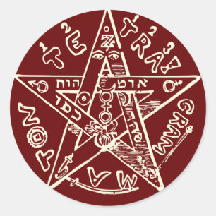 Tetragrammaton Classic Round Sticker