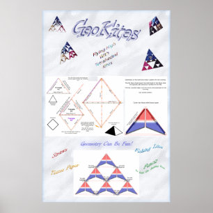 Tetrahedryl Kite Poster