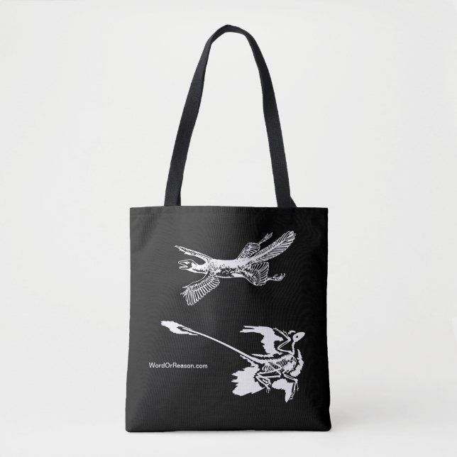 'Tetrapteryx' & Microraptor Tote Bag (Front)