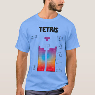 Tetris Color Fade Game Art vintage T-Shirt