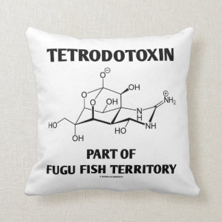 Tetrodotoxin Part Of Fugu Fish Territory Cushion