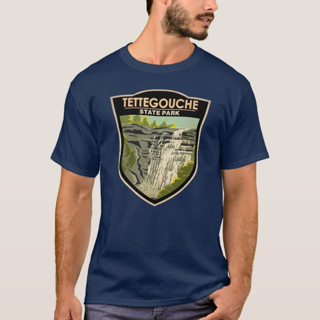 Tettegouche State Park Minnesota Badge T-Shirt (Front)
