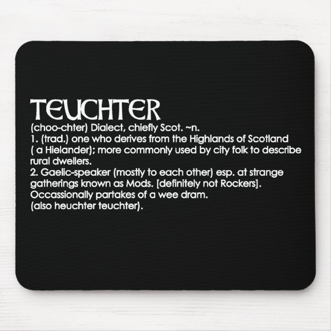 Teuchter Mouse Mat (Front)