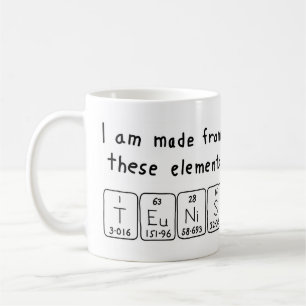 Teunis periodic table name mug