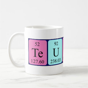Teunis periodic table name mug