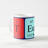 Teuta periodic table name mug (Front Left)