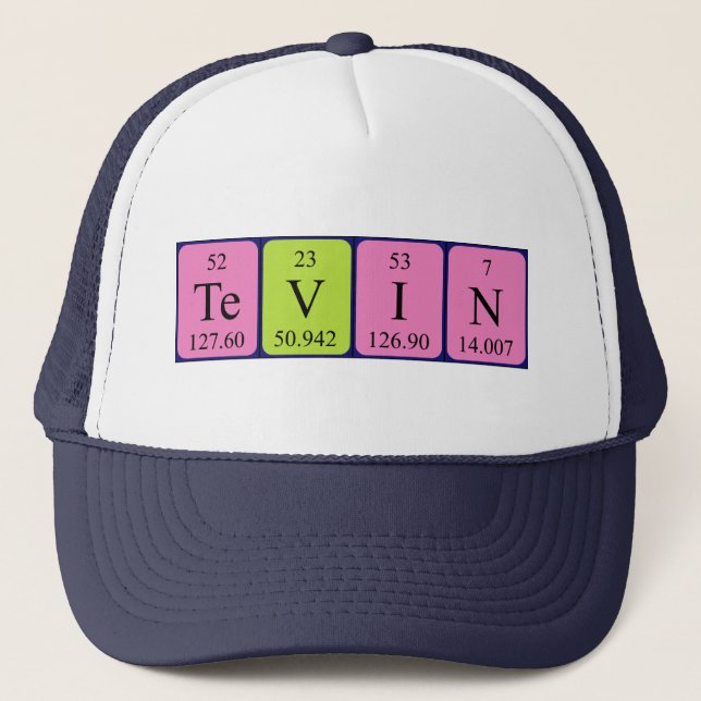 Tevin periodic table name hat (Front)