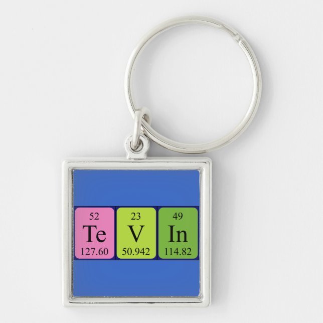 Tevin periodic table name keyring (Front)