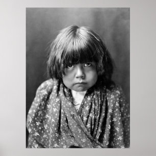 Tewa Indian Child, 1905 Poster