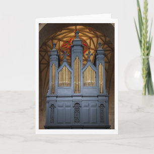 Tewkesbury Abbey organ card (vertical)