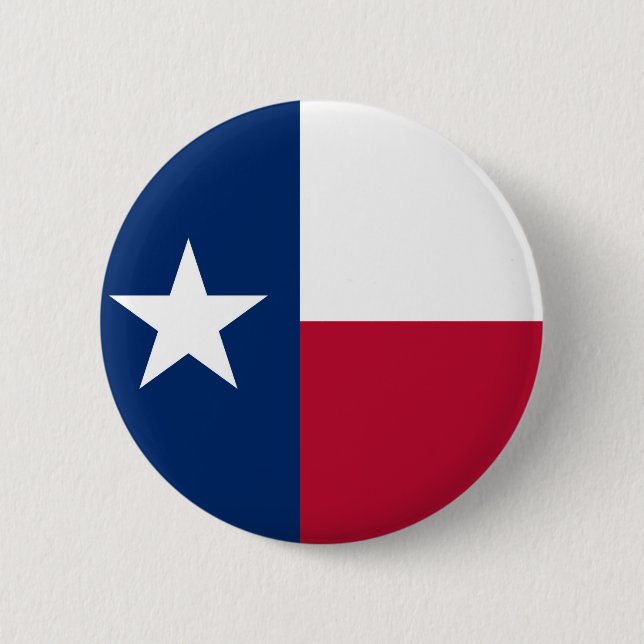 Texan flag 6 cm round badge (Front)