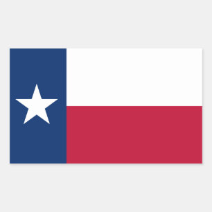 Texan Flag, Flag of Texas Rectangular Sticker