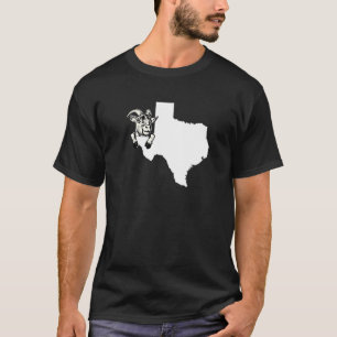 Texan Goat Rancher Goat Farmer Texas Outline For G T-Shirt