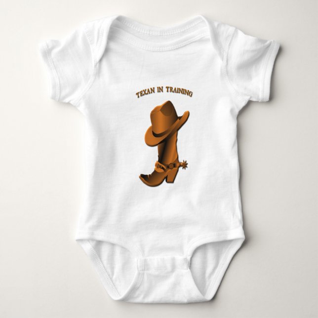Texan in Training Baby Bodysuit (Front)