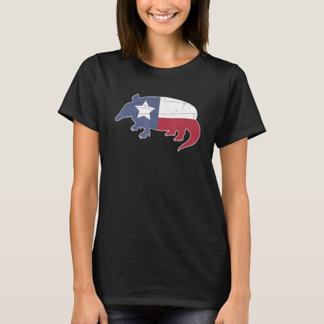 Texan Pride Outdoor Animal Texas Flag Wildlife Arm T-Shirt (Front)