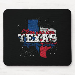 Texan Pride Patriotic Usa Proud Aamerican Texas Mouse Mat