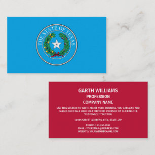 Texan Seal, Seal of Texas Business Card
