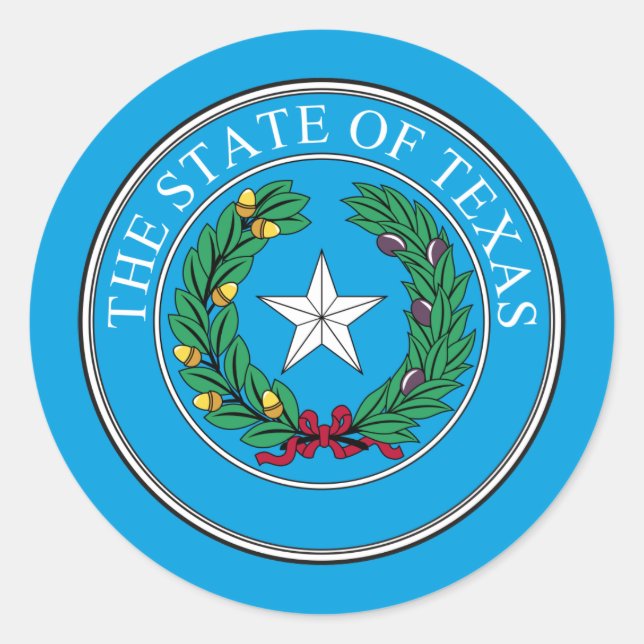 Texan Seal, Seal of Texas Sticker (Front)