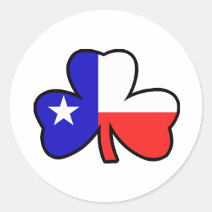 Texan Shamrock Sticker