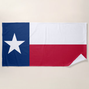 Texan State Flag (Texas) Beach Towel