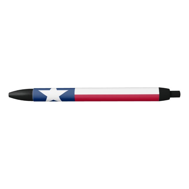 Texan State Flag (Texas) Black Ink Pen (Front)