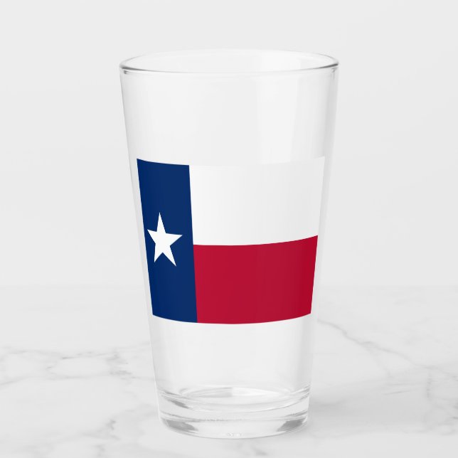 Texan State Flag (Texas) Glass (Front)
