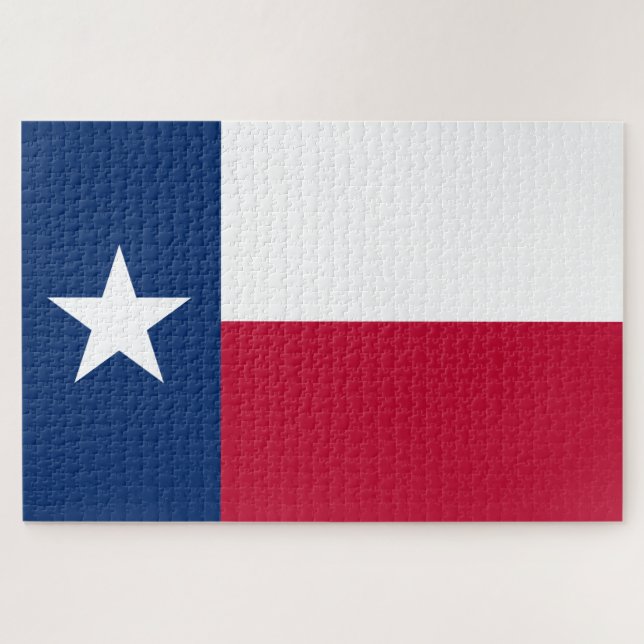 Texan State Flag (Texas) Jigsaw Puzzle (Horizontal)