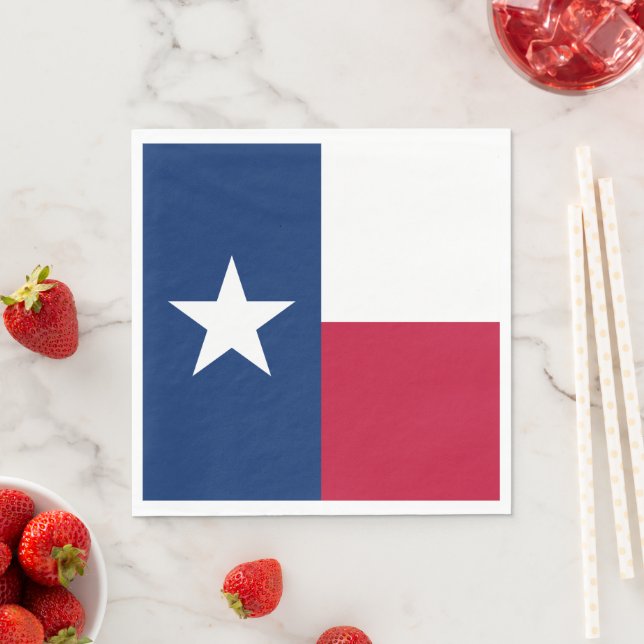 Texan State Flag (Texas) Napkin (Insitu)