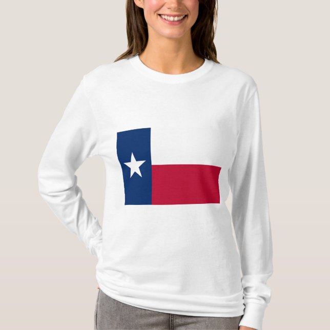 Texan State Flag (Texas) T-Shirt (Front)