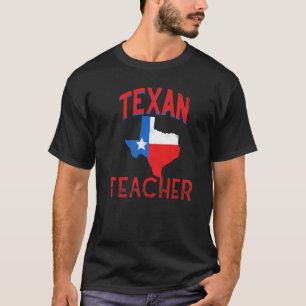 Texan Teacher Flag Proud Texas Vintage T-Shirt