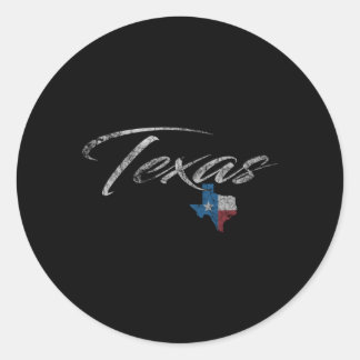 Texan Texas Texas For Tx Classic Round Sticker