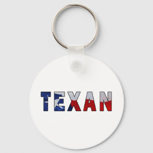 Texan Waving Flag Key Ring