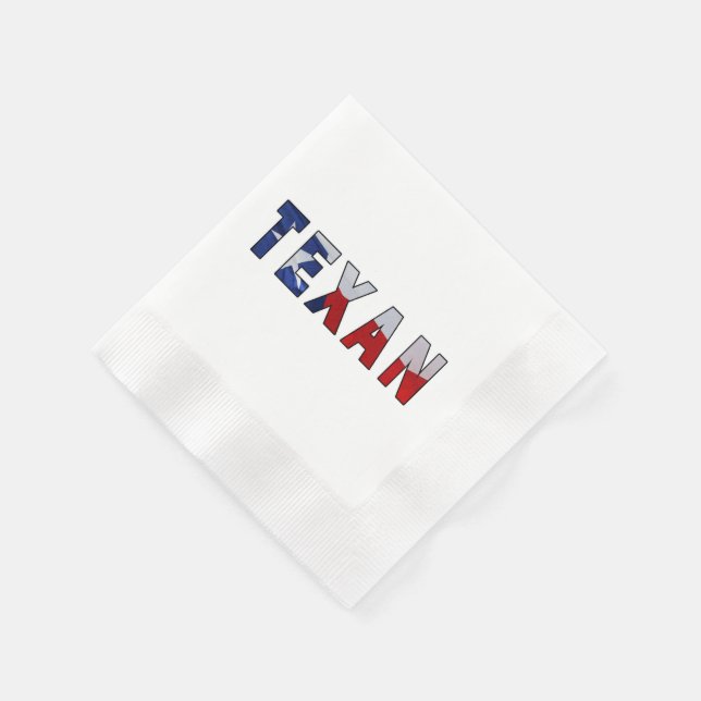 Texan Waving Flag Napkin (Corner)