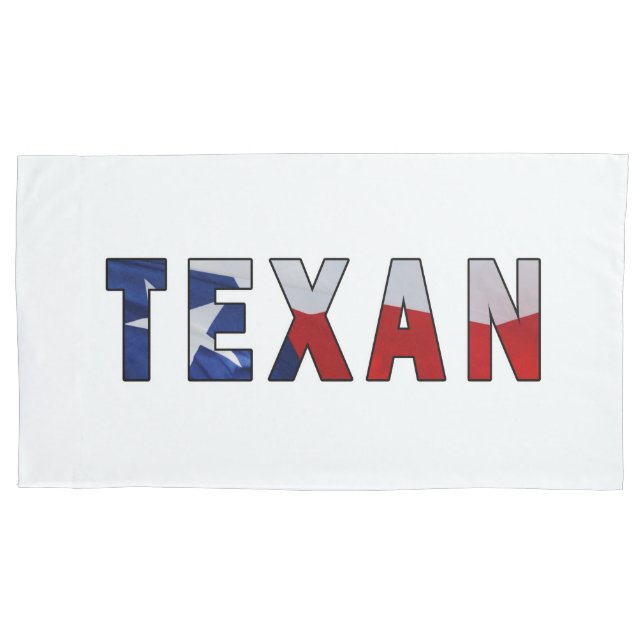 Texan Waving Flag Pillowcase (Front)