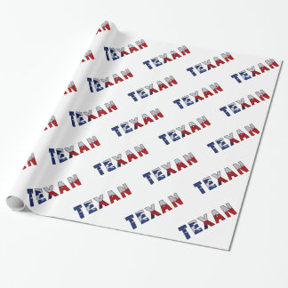Texan Waving Flag Wrapping Paper