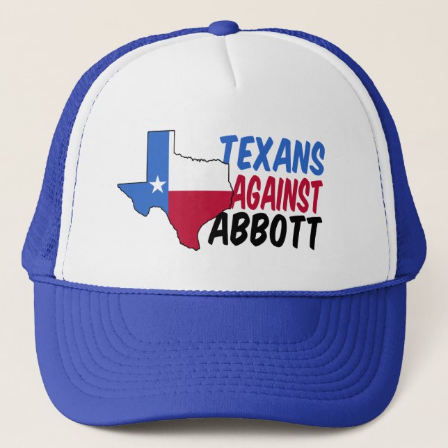 Texans Against Greg Abbott for Governor Democrat Trucker Hat (Front)