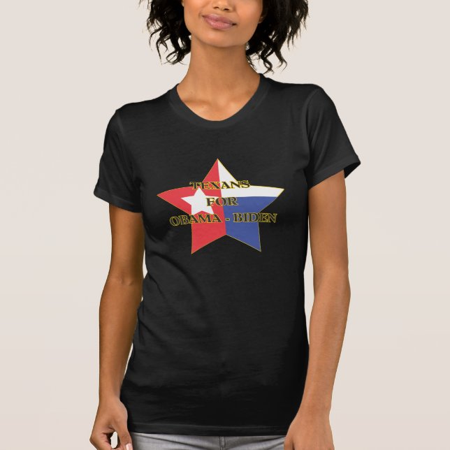 Texans for Obama - Biden T-Shirt (Front)