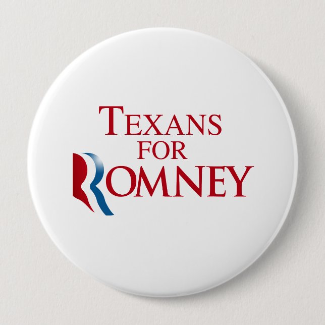 TEXANS FOR ROMNEY.png 10 Cm Round Badge (Front)