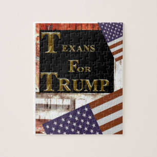 TEXANS FOR TRUMP JIGSAW PUZZLE