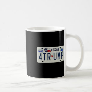 Texans For Trump Vintage License Plate Campaign Coffee Mug