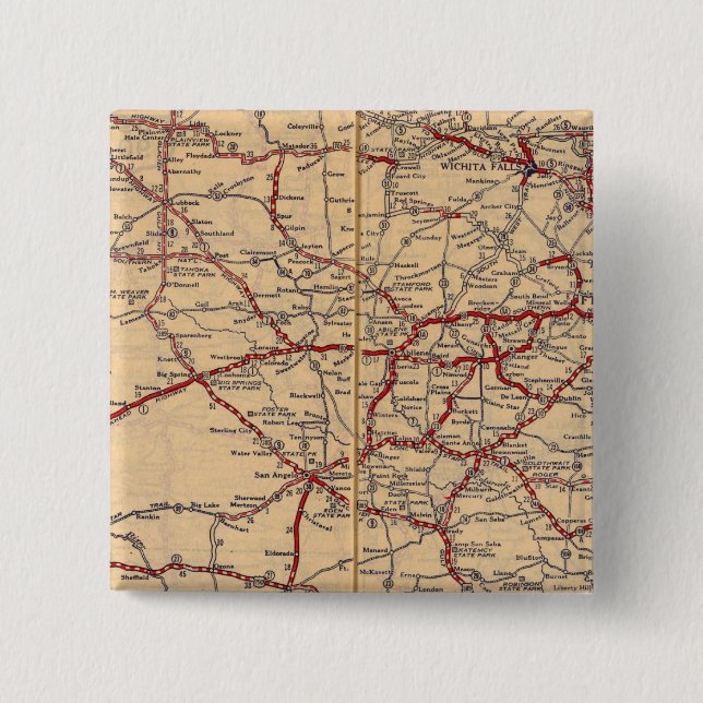 Texas 11 15 cm square badge (Front)