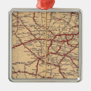 Texas 11 metal tree decoration