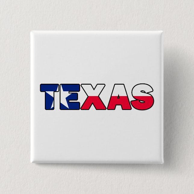 Texas 15 Cm Square Badge (Front)