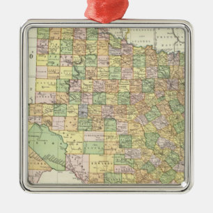 Texas 15 metal tree decoration