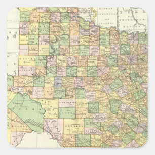 Texas 15 square sticker